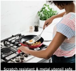 Ninja Zerostick Aluminium 5 Piece Non Stick Pan Set - Red 11 Ninja Zerostick Aluminium 5 Piece Non Stick Pan Set - Red -Habitat 1120185 R Z003A