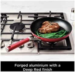 Ninja Zerostick Aluminium 5 Piece Non Stick Pan Set - Red 12 Ninja Zerostick Aluminium 5 Piece Non Stick Pan Set - Red -Habitat 1120185 R Z004A