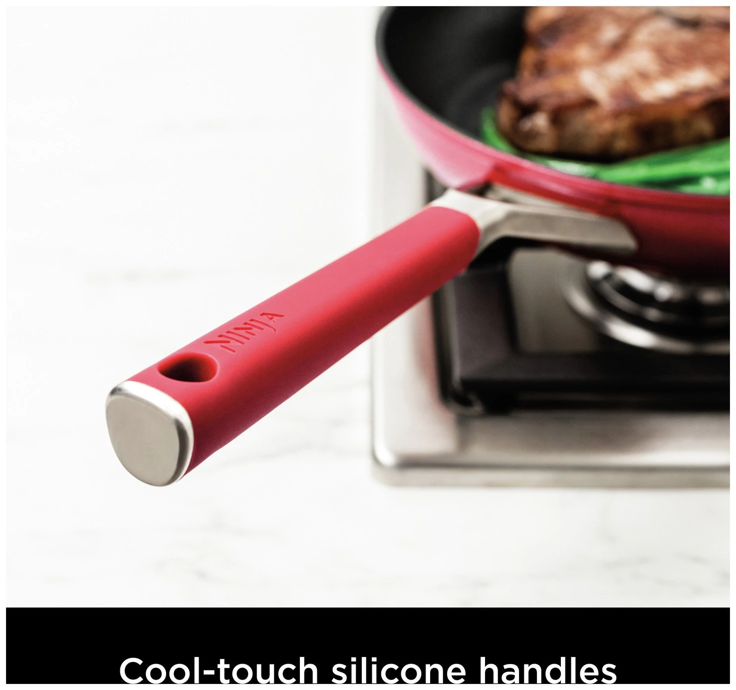 Ninja Zerostick Aluminium 5 Piece Non Stick Pan Set - Red 7 Ninja Zerostick Aluminium 5 Piece Non Stick Pan Set - Red - Image 7