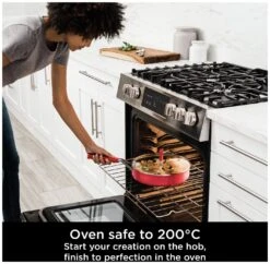 Ninja Zerostick Aluminium 5 Piece Non Stick Pan Set - Red 16 Ninja Zerostick Aluminium 5 Piece Non Stick Pan Set - Red -Habitat 1120185 R Z008A