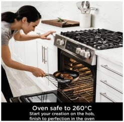 Ninja Zerostick 28cm Stainless Steel Non Stick Frying Pan 10 Ninja Zerostick 28cm Stainless Steel Non Stick Frying Pan -Habitat 1120219 R Z004A