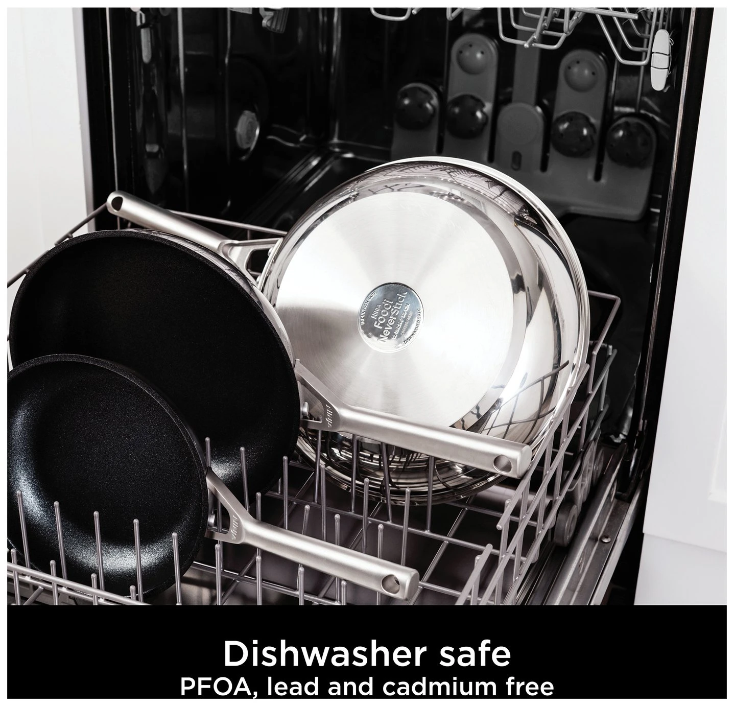 Ninja Zerostick 28cm Stainless Steel Non Stick Frying Pan 5 Ninja Zerostick 28cm Stainless Steel Non Stick Frying Pan - Image 5