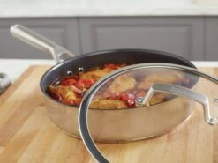 Ninja Zerostick 26cm Stainless Steel Non Stick Saute Pan -Habitat 1120226 R Z008A