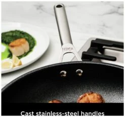 Ninja Zerostick 26cm Stainless Steel Non Stick Saute Pan -Habitat 1120226 R Z009A