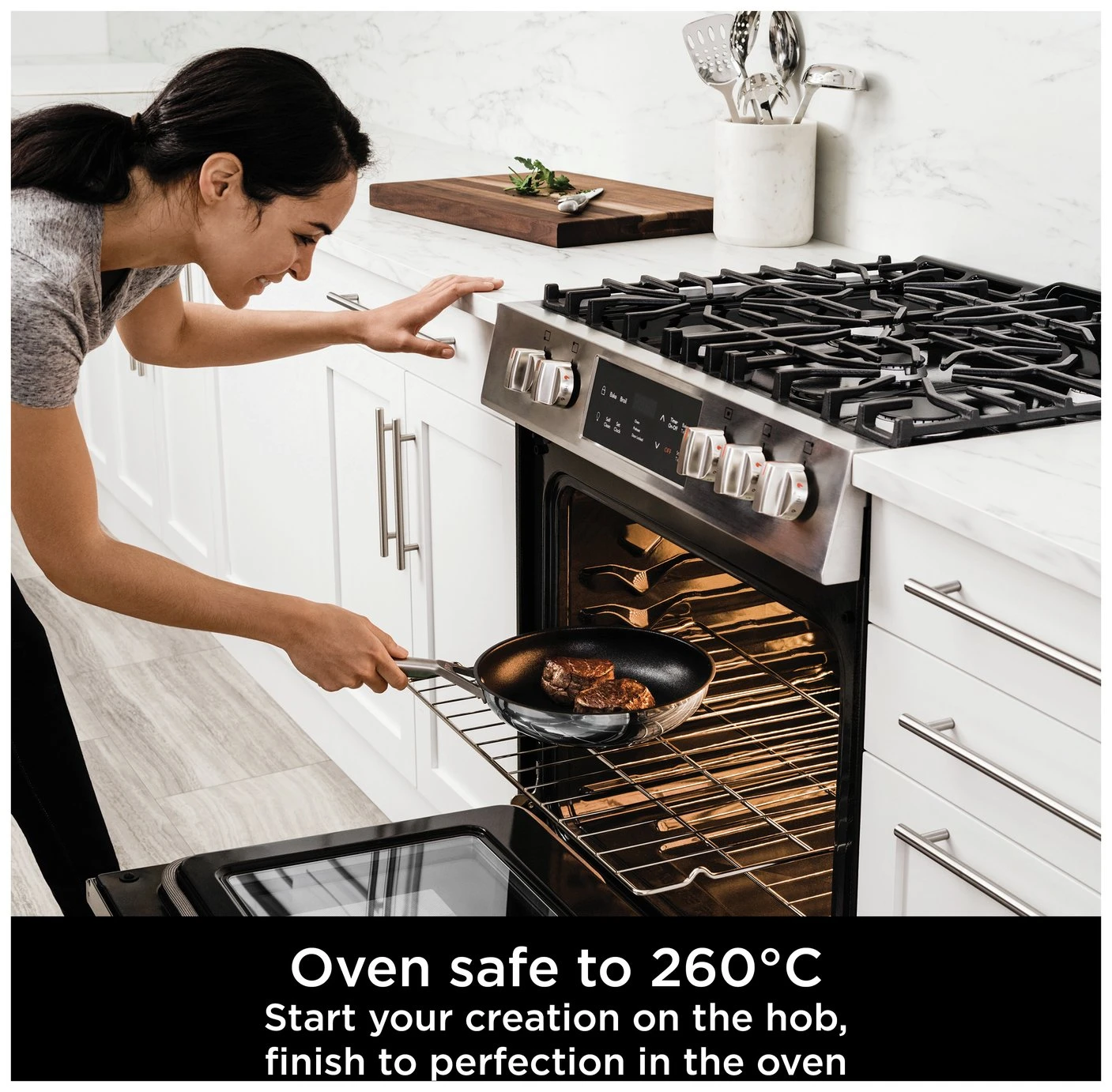 Ninja Zerostick Stainless Steel 5 Piece Non Stick Pan Set 4 Ninja Zerostick Stainless Steel 5 Piece Non Stick Pan Set - Image 4