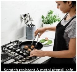 Ninja Zerostick Stainless Steel 5 Piece Non Stick Pan Set 14 Ninja Zerostick Stainless Steel 5 Piece Non Stick Pan Set -Habitat 1120240 R Z005A