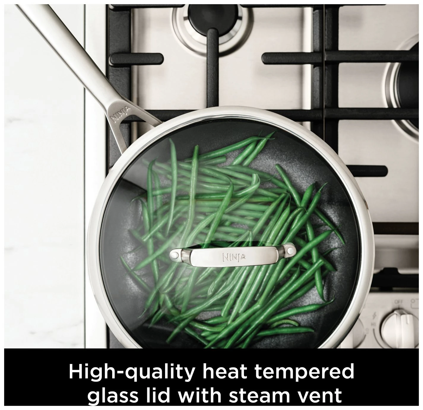 Ninja Zerostick Stainless Steel 5 Piece Non Stick Pan Set 7 Ninja Zerostick Stainless Steel 5 Piece Non Stick Pan Set - Image 7