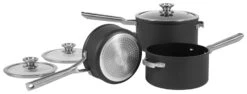 Ninja Zerostick Stackable 3 Piece Non Stick Pan Set 12 Ninja Zerostick Stackable 3 Piece Non Stick Pan Set -Habitat 1120264 R Z007A