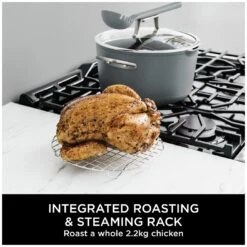 Ninja Zerostick 30cm Non Stick Aluminium Possible Pot -Grey -Habitat 1120288 R Z008A