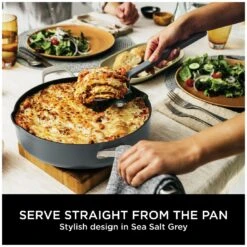 Ninja Zerostick 28cm Non Stick Aluminium Possible Pan -Grey -Habitat 1120305 R Z005A