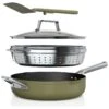 Ninja Zerostick 28cm Non Stick Aluminium Possible Pan -Green