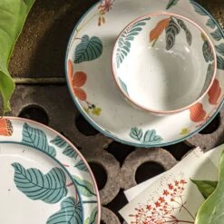 Habitat X Kew Set Of 2 Stoneware Cereal Bowl -Habitat 1300596 R Z002C