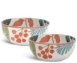 Habitat X Kew Set Of 2 Stoneware Cereal Bowl -Habitat 1300596 R Z005A