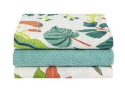 Kew Set Of 3 Botanical Tea Towels -Habitat 1300716 R Z002A