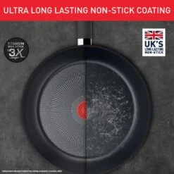 Tefal Titanium Excellence 24cm Aluminium Stock Pot - Black -Habitat 1303830 R Z004A