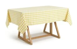 Habitat Checked Table Cloth - Yellow -Habitat 1307379 R Z002A