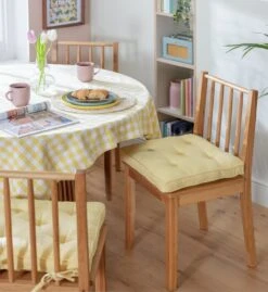 Habitat Pack Of 2 Woven Cushion Seat - Yellow 7 Habitat Pack Of 2 Woven Cushion Seat - Yellow -Habitat 1307386 R Z001C