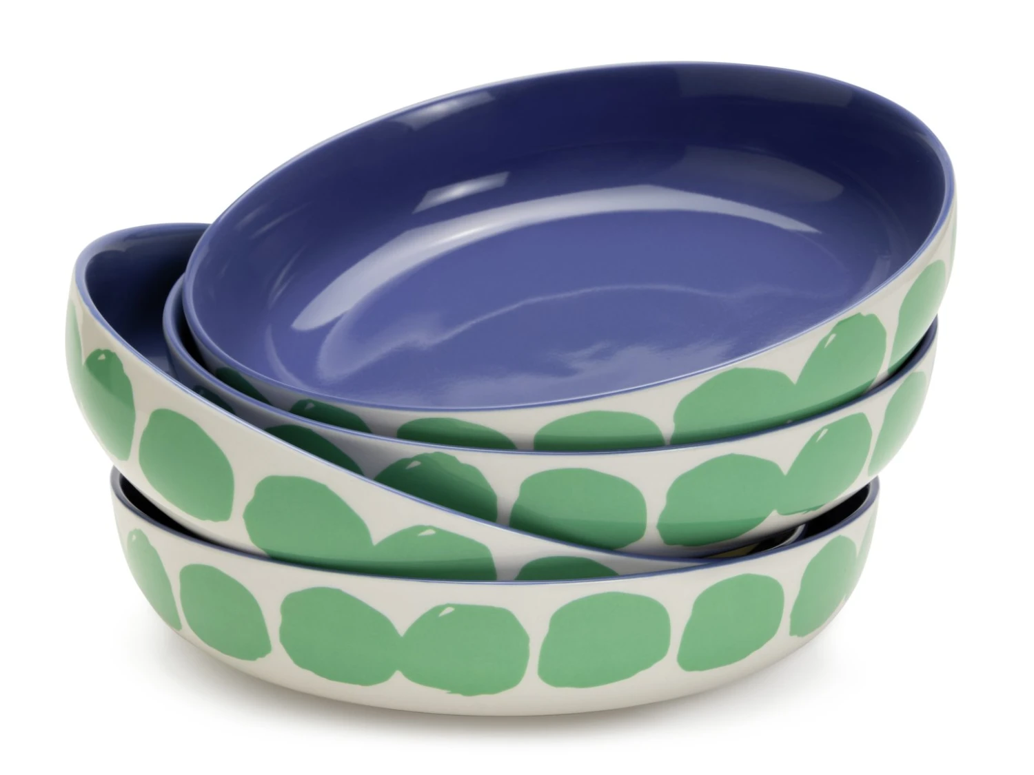 Habitat Abstract 4 Piece Stoneware Pasta Bowl 4 Habitat Abstract 4 Piece Stoneware Pasta Bowl - Image 4