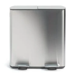 Habitat 40 Litre Twin Compartment Pedal Bin - Silver