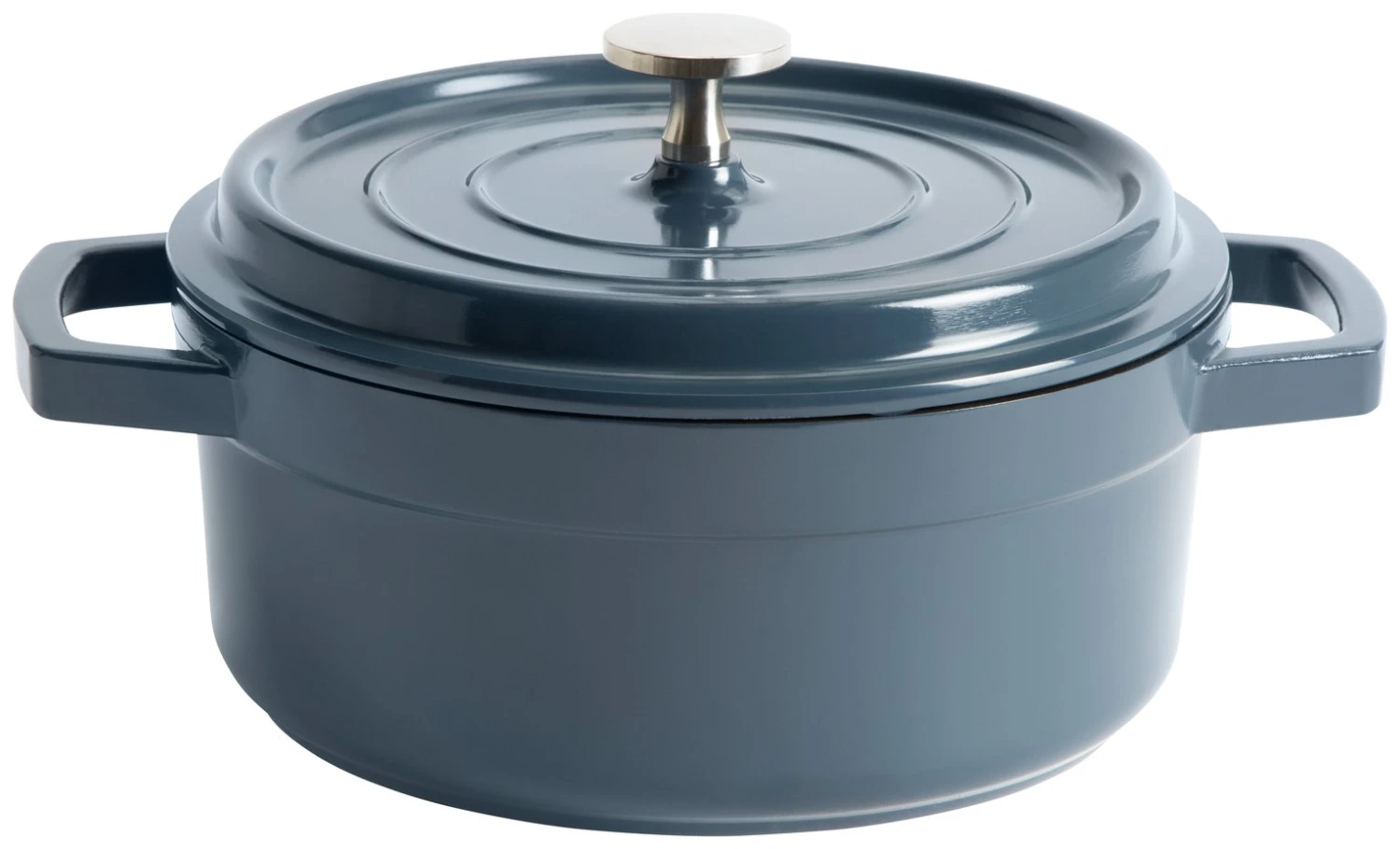 Habitat 2.4 Litre Non Stick Aluminium Casserole Dish - Blue 1 Habitat 2.4 Litre Non Stick Aluminium Casserole Dish - Blue