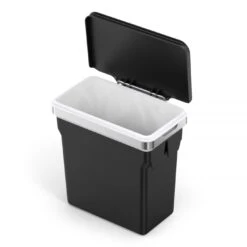 Simplehuman 10L In-Cabinet Cupboard Bin - Black 10 Simplehuman 10L In-Cabinet Cupboard Bin - Black -Habitat 2447939 R Z004A