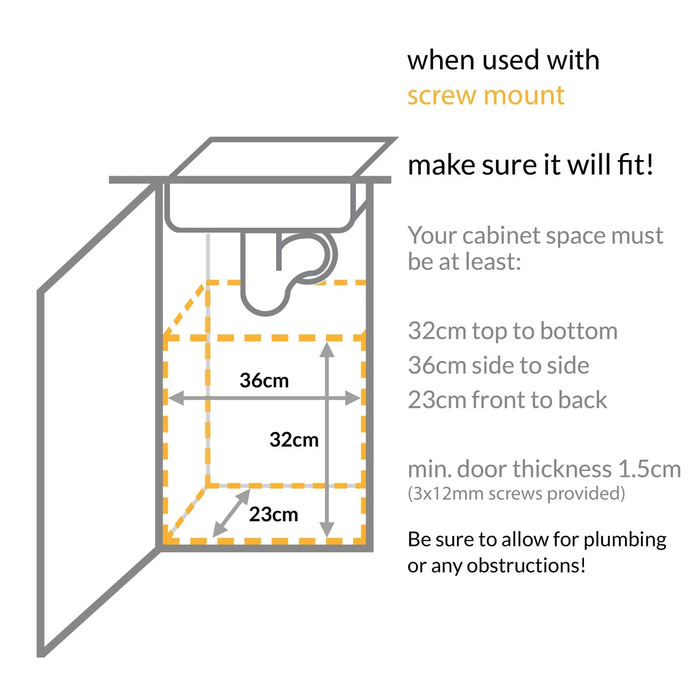 Simplehuman 10L In-Cabinet Cupboard Bin - Black 7 Simplehuman 10L In-Cabinet Cupboard Bin - Black - Image 7