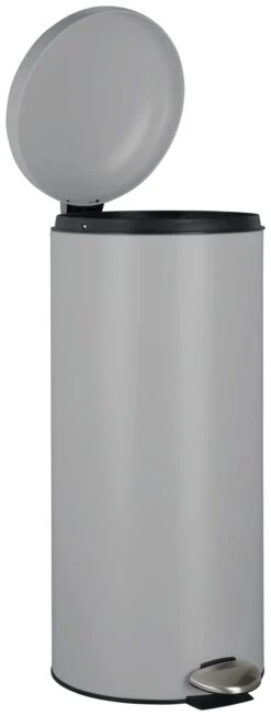 Habitat 30 Litre Round Kitchen Pedal Bin - Matt Grey -Habitat 3083952 R Z002A