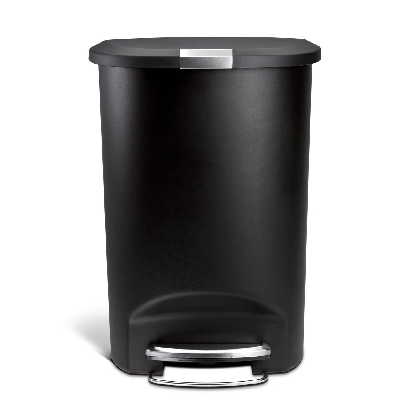 Simplehuman 50L Plastic Semi Round Pedal Bin - Black 2 Simplehuman 50L Plastic Semi Round Pedal Bin - Black - Image 2