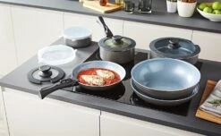 Tower Freedom 13 Piece Aluminium Pan Set - Grey 18 Tower Freedom 13 Piece Aluminium Pan Set - Grey -Habitat 4015864 R Z009A