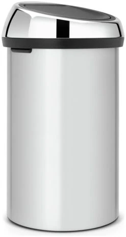 Brabantia 60 Litre Touch Top Bin - Metallic Grey -Habitat 4377179 R Z003A