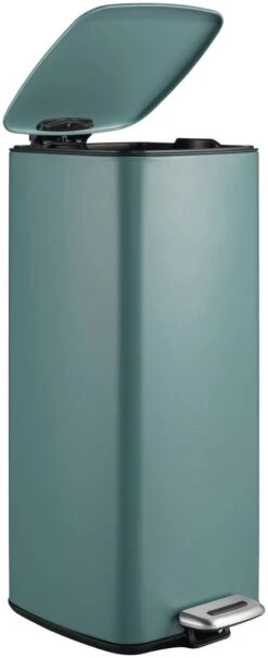 Habitat 28 Litre Square Waste Bin - Teal -Habitat 4543628 R Z002A