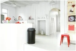 Brabantia 60 Litre Touch Top Bin - Matt Black -Habitat 5810374 R Z004A