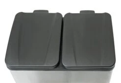 Habitat 55 Litre 2 Compartment Recycling Bin - Steel -Habitat 7007068 R Z003A