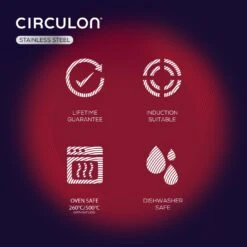 Circulon S Series 30cm Stainless Steel Stock Pot -Habitat 7048955 R Z006A