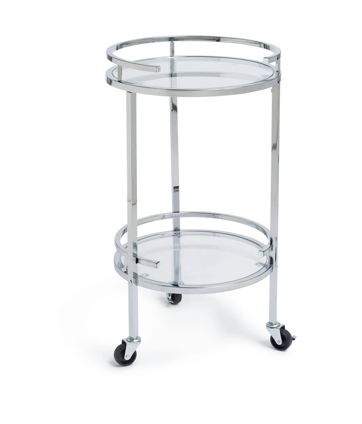 Habitat Chrome And Glass Drinks Trolley 1 Habitat Chrome And Glass Drinks Trolley