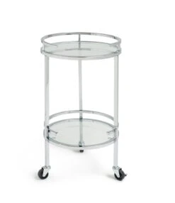 Habitat Chrome And Glass Drinks Trolley 9 Habitat Chrome And Glass Drinks Trolley -Habitat 7312966 R Z002A
