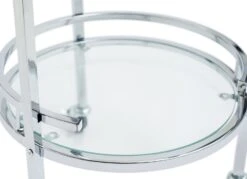 Habitat Chrome And Glass Drinks Trolley 11 Habitat Chrome And Glass Drinks Trolley -Habitat 7312966 R Z004A