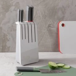 Joseph Joseph Duo 5 Piece Knife Block Set - Multicoloured -Habitat 8490454 R Z002C