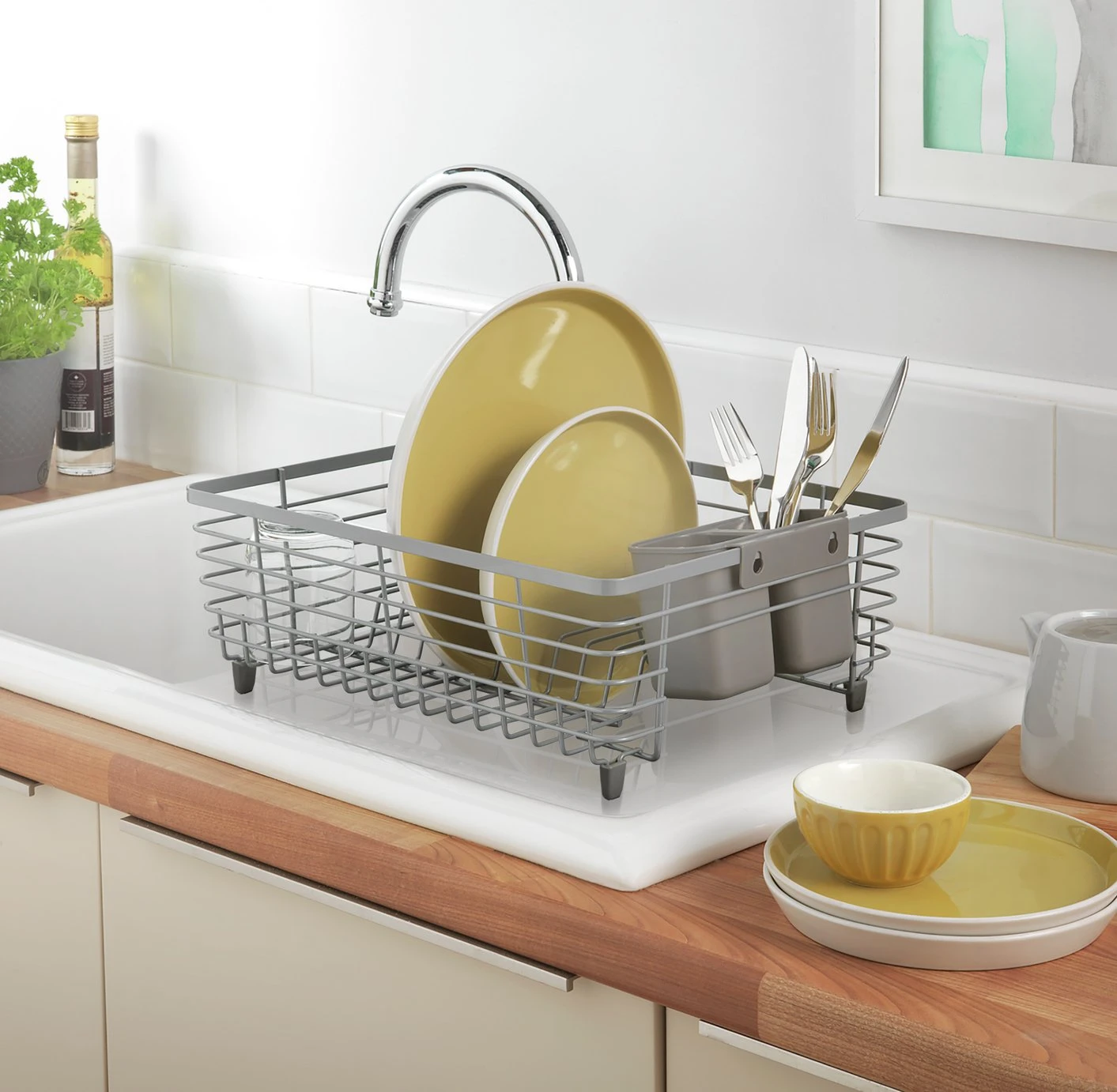 Habitat Wire Dish Rack - Grey 2 Habitat Wire Dish Rack - Grey - Image 2