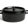 Habitat 3.6 Litre Cast Aluminium Casserole Dish - Black