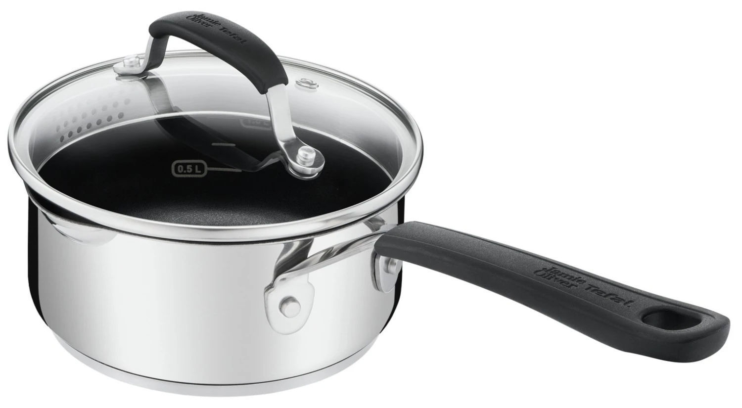 Tefal Jamie Oliver 3 Piece Non Stick Saucepan Set 2 Tefal Jamie Oliver 3 Piece Non Stick Saucepan Set - Image 2