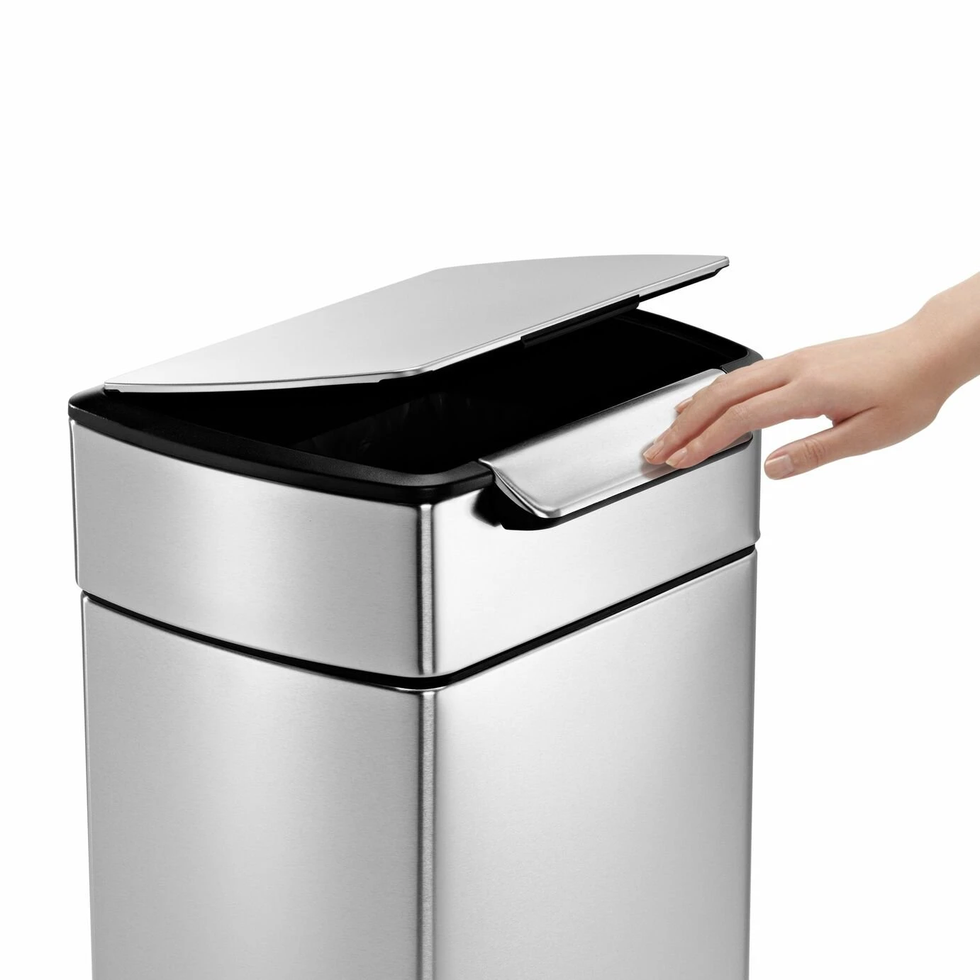 Simplehuman 30 Litre Touch Bar Stainless Steel Bin 4 Simplehuman 30 Litre Touch Bar Stainless Steel Bin - Image 4