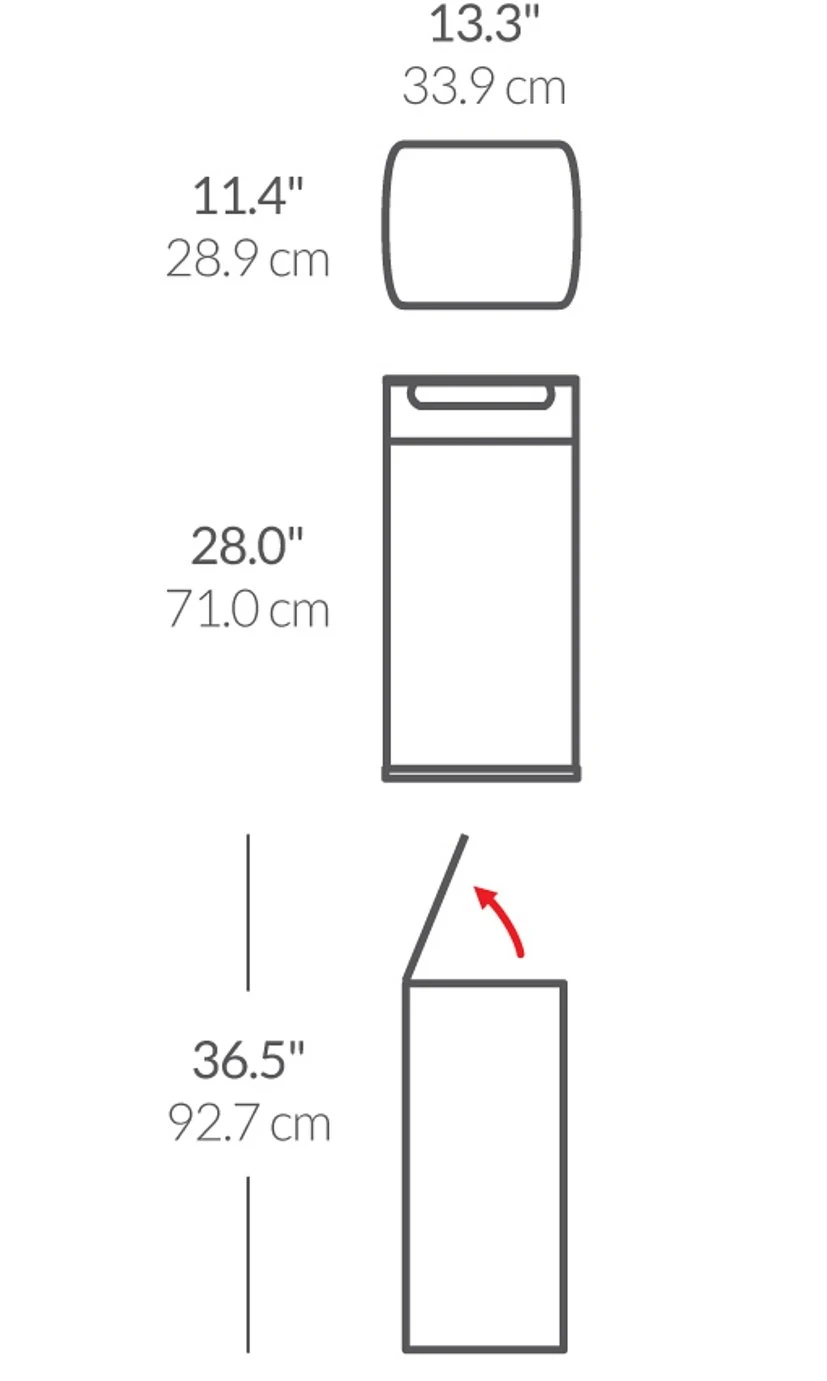 Simplehuman 30 Litre Touch Bar Stainless Steel Bin 5 Simplehuman 30 Litre Touch Bar Stainless Steel Bin - Image 5