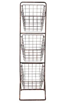 Habitat 3 Tier Antique Finish Vegetable Stand -Habitat 9185885 R Z002A