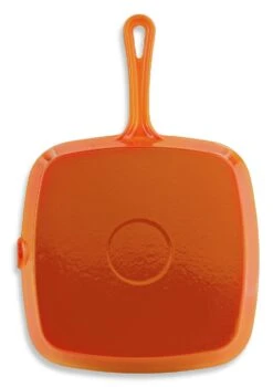 Habitat 23cm Cast Iron Griddle Pan - Orange -Habitat 9192500 R Z004A