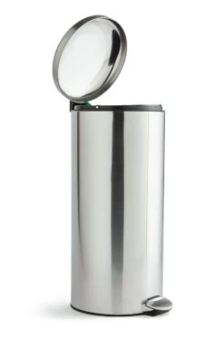 Habitat 30 Litre Domed Pedal Bin - Silver 7 Habitat 30 Litre Domed Pedal Bin - Silver -Habitat 9210987 R Z002A