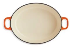 Habitat 4.7 Litre Cast Iron Oval Casserole Dish - Orange 8 Habitat 4.7 Litre Cast Iron Oval Casserole Dish - Orange -Habitat 9212363 R Z002A