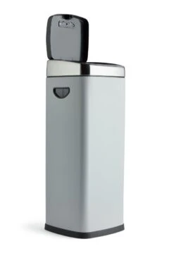 Habitat 30 Litre Square Touch Top Bin - Gunmetal -Habitat 9212662 R Z002A