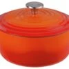 Habitat 3.3 Litre Cast Iron Casserole Dish - Orange