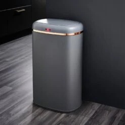 Tower 58 Liter Cavaletto Sensor Bin - Grey 12 Tower 58 Liter Cavaletto Sensor Bin - Grey -Habitat 9308899 R Z005A